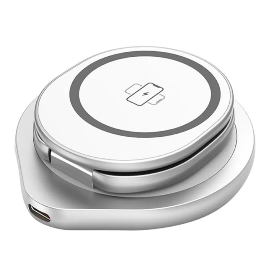 BIGBEN Connected Force Power - Support de chargement sans fil - 3 en 1, pliable - 15 Watt - blanc