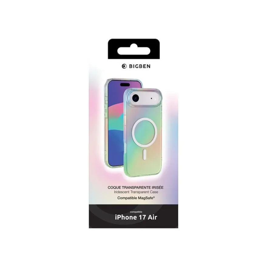 BIGBEN Connected Hybrid - Coque de protection pour iPhone Air - irisé transparent