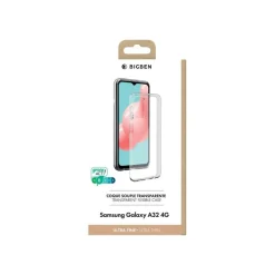 Bigben Connected Silisoft - coque de protection pour Galaxy A32 - transparent