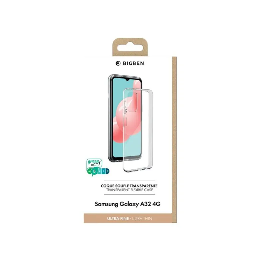 Bigben Connected Silisoft - coque de protection pour Galaxy A32 - transparent