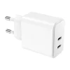 BIGBEN Connected WOW - Chargeur secteur - 40 Watt - 2 connecteurs de sortie USB-C - blanc