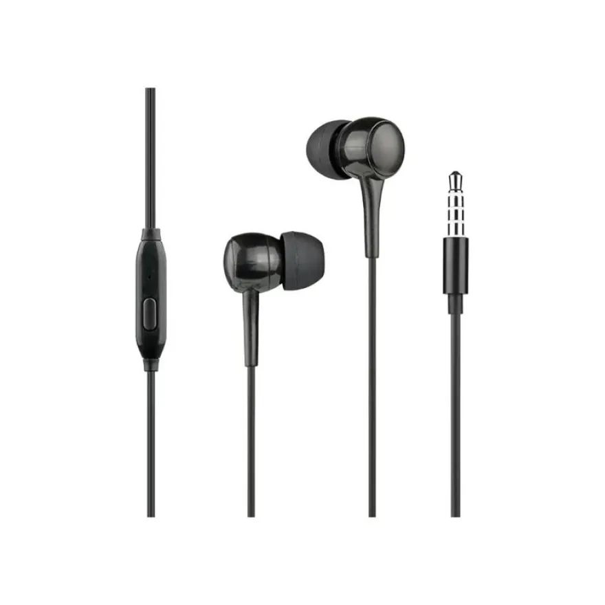 BIGBEN Connected WOW - Écouteurs filaire avec micro - jack 3,5mm - noir