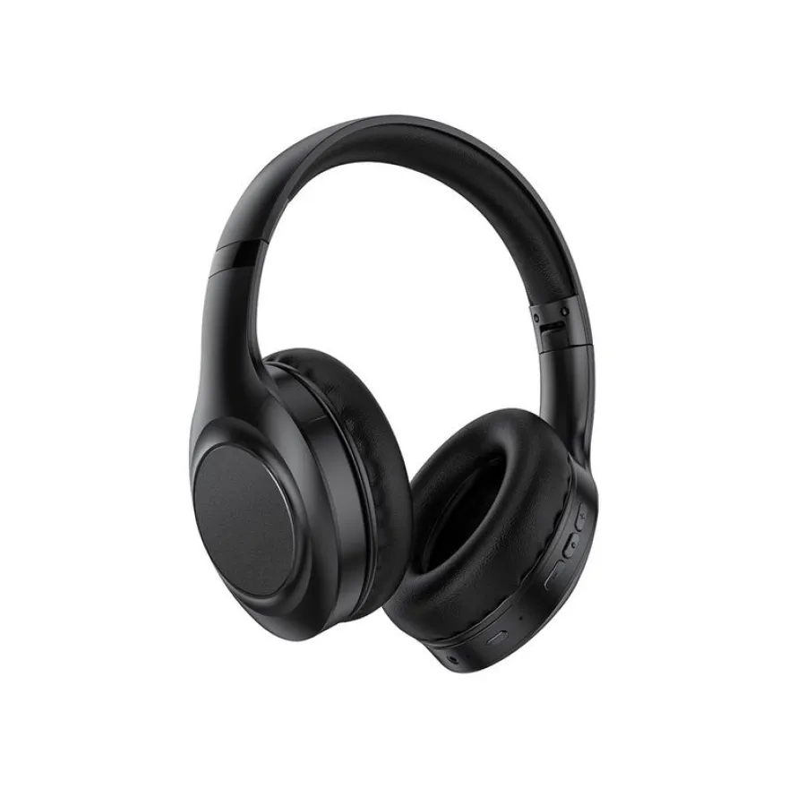 BIGBEN FeelMusic - Écouteurs avec micro - circum-aural - Bluetooth - sans fil, filaire - jack 3,5mm - isolation acoustique - noir
