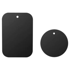 BigBen Interactive - 2 plaques en métal pour support voiture magnétique - noir