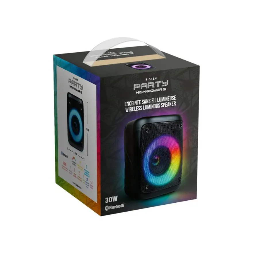 BigBen PARTY High Power S - Enceinte de soirée - sans fil - Bluetooth - noir