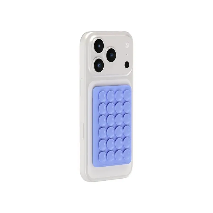 Bigben -Support de téléphone portable à ventouse - double face - bleu