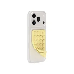 Bigben -Support de téléphone portable à ventouse - double face - jaune