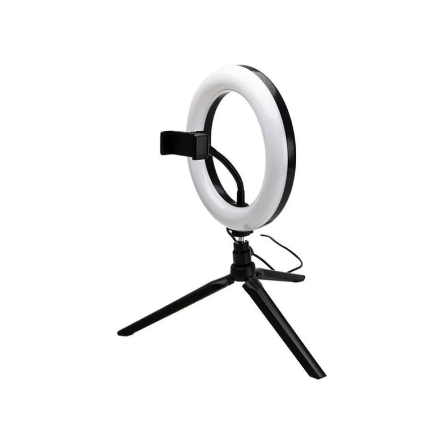 Bigben Vlogging - kit d'accessoires contenant un trépied, un flash et un support smartphone
