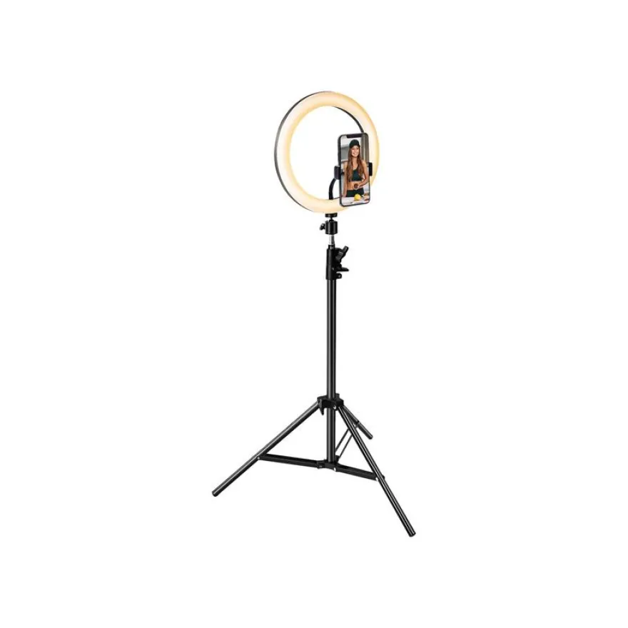 Bigben Vlogging XL - kit d'accessoires contenant un trépied téléscopique, un flash et un support smartphone