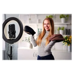 Bigben Vlogging XL - kit d'accessoires contenant un trépied téléscopique, un flash et un support smartphone