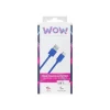 Bigben WOW - câble de charge et de synchronisation USB/USB-C - 1 m - bleu