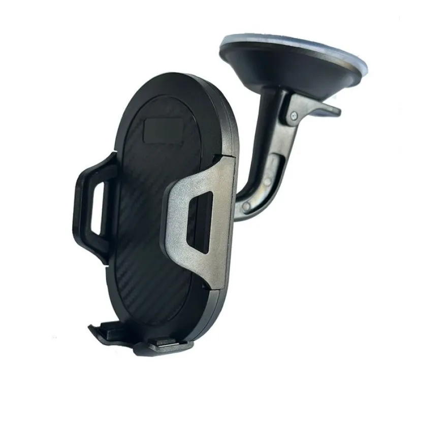 Bigben WOW - Support Voiture Ajustable 2 en 1 sur Pare-brise + Ventilation Noir