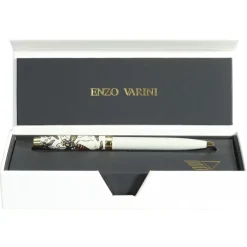 Bille ENZO VARINI "Taormina XL Bugs" motifs abeilles coloris blanc