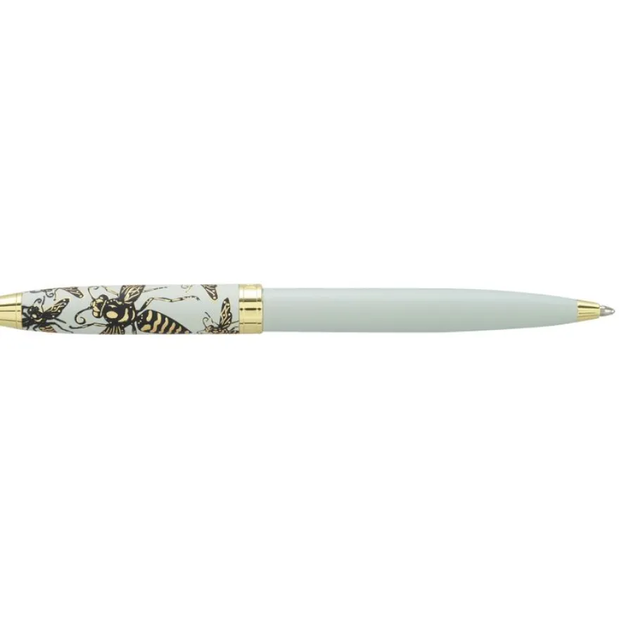 Bille ENZO VARINI "Taormina XL Bugs" motifs abeilles coloris blanc