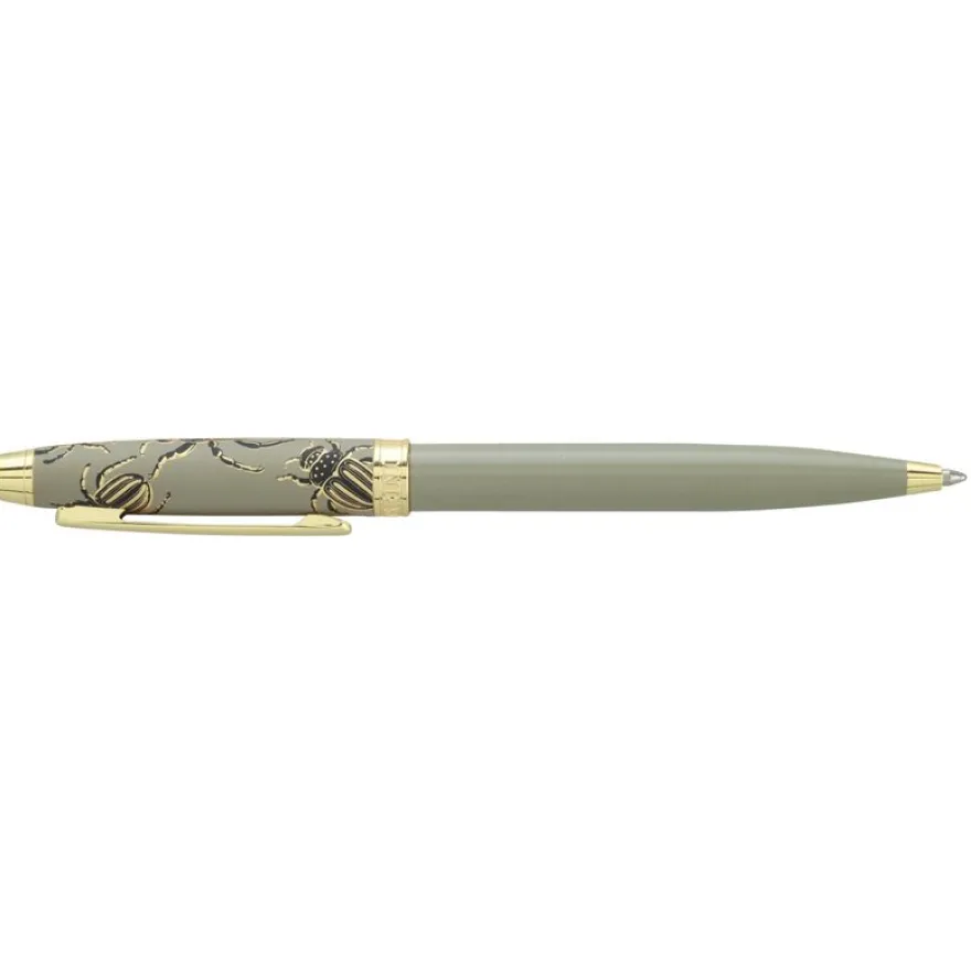 Bille ENZO VARINI "Taormina XL Bugs" motifs scarabées coloris vert gris
