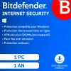 Bitdefender internet security - Code d'activation envoyé par email valable pour 1 appareil pendant 1 an