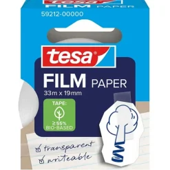 Blister 1 rouleau TESA "Tesa Film Paper" 33 M x 19 mm