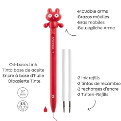 Blister de 1 stylo Hibou Hug Attack Back2Fun