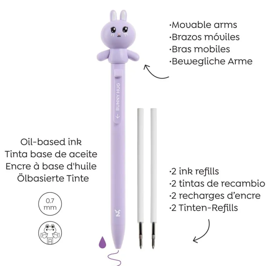 Blister de 1 stylo Lapin Hug Attack Back2Fun