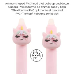 Blister de 2 stylos effaçables Narval et licorne Soft Oops Back2fun