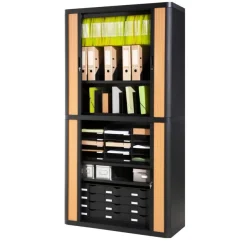 Bloc de classement 12 tiroirs - compatible avec les armoires EASY OFFICE - noir