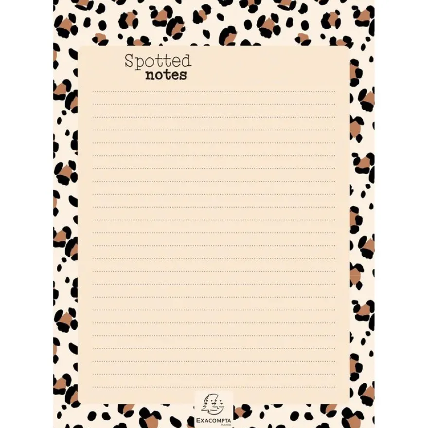 Bloc notes Roar 15 x 21 cm - Visuel clair - Exacompta