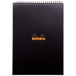 Bloc-Notes Rhodia 19920C A4 – Papier Clairefontaine 90 g/m² - Quadrillage 5x5 - 80 Feuilles Détachables