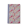 Blue Art Grenadine Heart - Carnet de notes ligné - 13 x 21 cm - 192 pages - jolis cœurs