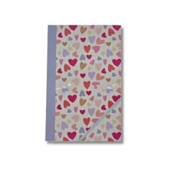 Blue Art Grenadine Heart - Carnet de notes ligné - 13 x 21 cm - 192 pages - jolis cœurs