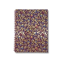 Blue Art Grenadine Heart - Carnet de notes à spirale ligné - 15 x 21 cm - 120 pages - jardin fleuri