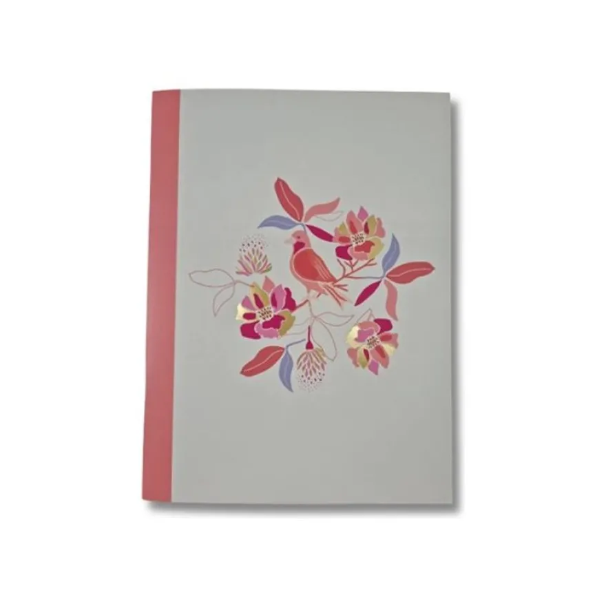 Blue Art Grenadine Heart - Carnet de notes ligné - 15 x 22 cm - 64 pages - rossignol