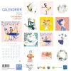 Blue Art Gwendoline Lefeuvre - Calendrier illustré mensuel - 30 x 30 cm