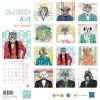 Blue Art Matt Spencer - Calendrier illustré mensuel - 30 x 30 cm