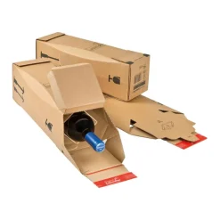 Boite d'expédition 1 bouteille ColomPac® 74 x 74 x 305 mm