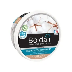 Boldair - Désodorisant gel destructeur d'odeurs - parfumeur d'ambiance - fleur de coton - 300gr