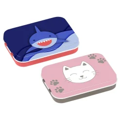 Boîte à bons points métal chat/requin - 9,2 x 6,6 x 1,7 cm - Viquel