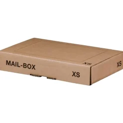 Boîte postale d'expédition format XS - 24,5 cm x 14,5 cm x 3,3 cm - kraft - Logistipack