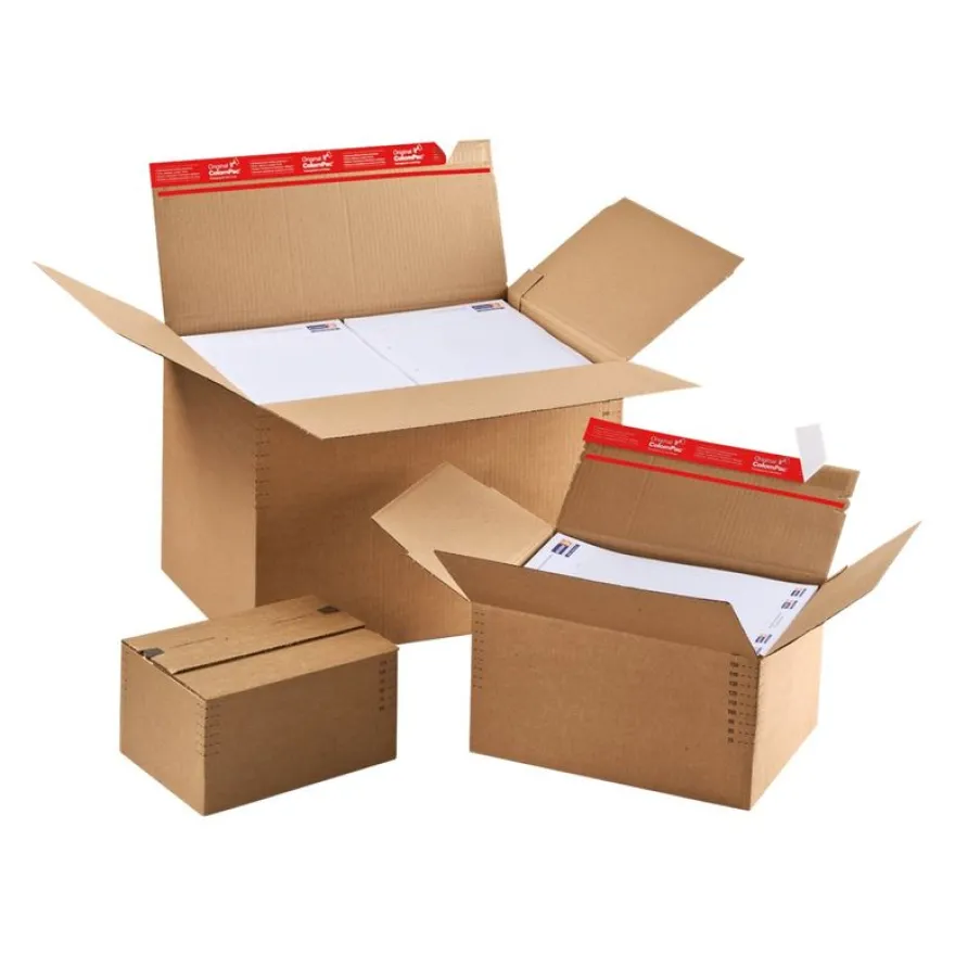 Boîtes d'expédition CP 141 - 30.4 cm x 21.6 cm x 13-22 cm - A4 - brun - Colompac
