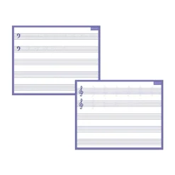 Bouchut - Ardoise mini - Solfège - 21 x 26,5 cm - double face