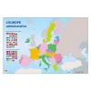 Bouchut - Carte muette effaçable - Europe Administrative - 80 x 120 cm