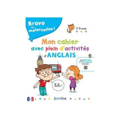 Bravo les maternelles - mon cahier avec plein d'activités d'anglais + ressources audios