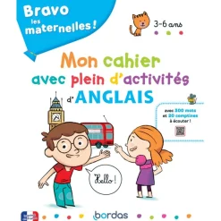 Bravo les maternelles - mon cahier avec plein d'activités d'anglais + ressources audios