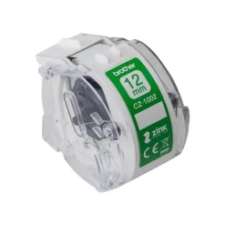 Brother CZ-12 - Ruban d'étiquettes auto-adhésives - 1 rouleau (12 mm x 5 m) - couleurs