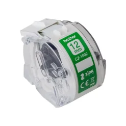 Brother CZ-12 - Ruban d'étiquettes auto-adhésives - 1 rouleau (12 mm x 5 m) - couleurs
