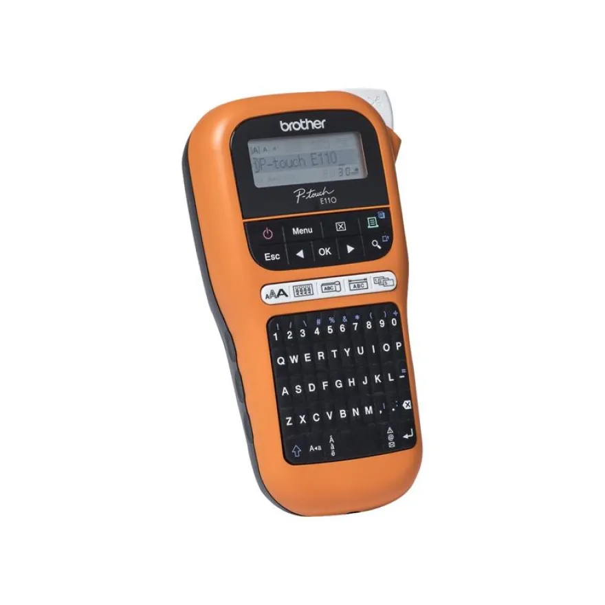 Brother P-Touch PT-E110VP - imprimante d'étiquettes monochrome - impression par transfert thermique