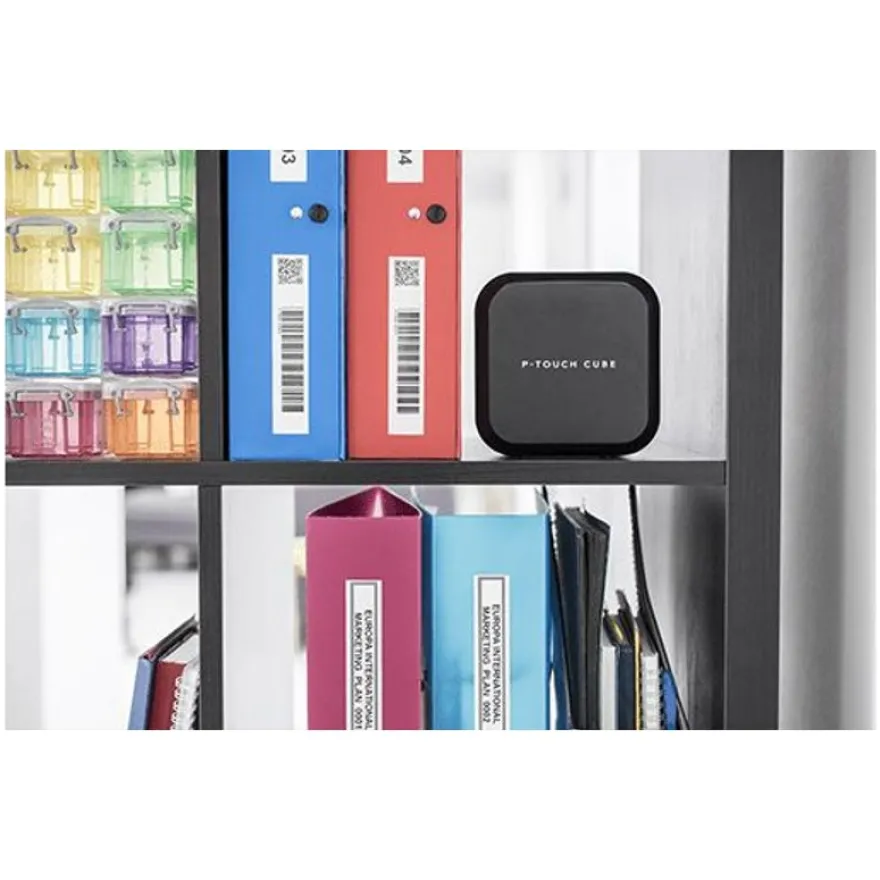 Brother PT-P710BT P-Touch Cube plus - Étiqueteuse - imprimante d'étiquettes - rechargeable Bluetooth - noir
