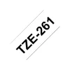 Brother TZe261 - Ruban d'étiquettes auto-adhésives - 1 rouleau (36 mm x 8 m) - fond blanc écriture noire