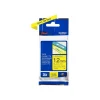 Brother TZe631 - Ruban d'étiquettes auto-adhésives - 1 rouleau (12 mm x 8 m) - fond jaune écriture noire