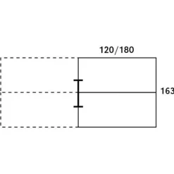 Bureau Bench IRIS - L160 cm - Plan suivant - Pieds aluminium - plateau imitation Chêne gris