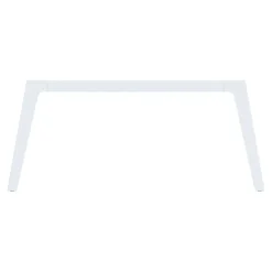 Bureau double STEELY - L160 cm - Elément suivant - Pieds blanc - plateau imitation Chêne gris